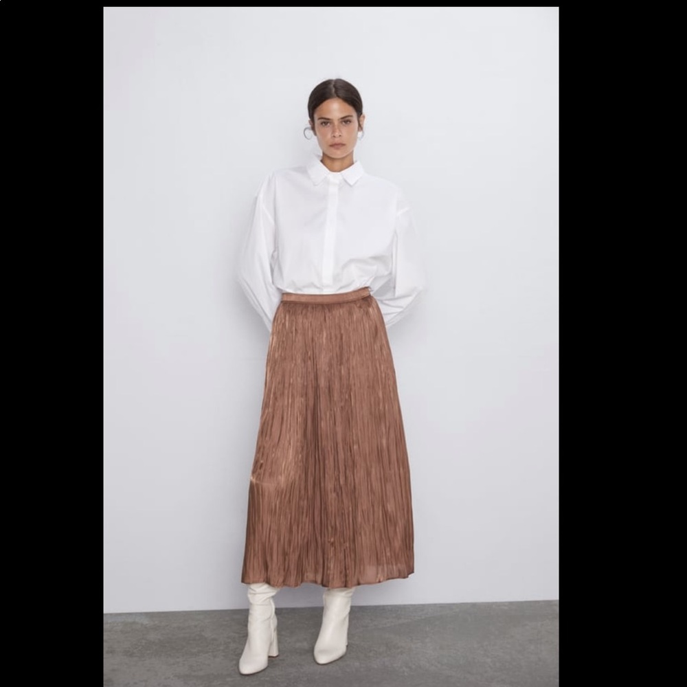 Zara long sparkly skirt